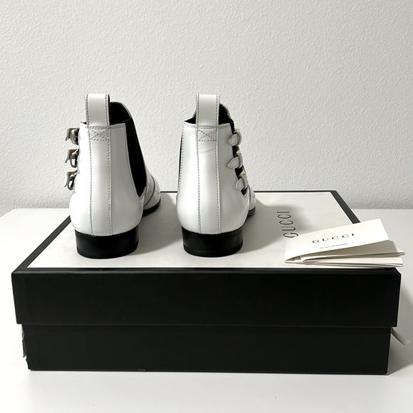 NWT NIB new GUCCI Cordovan Womens Lux Leather point Ankle Boot size 40, US 10 - Picture 10 of 16